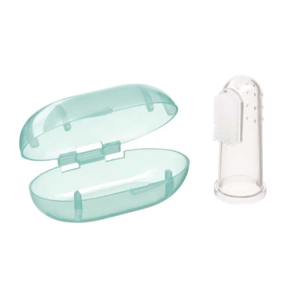 Щетка зубная на палец с футляром Happy Baby 20008 1